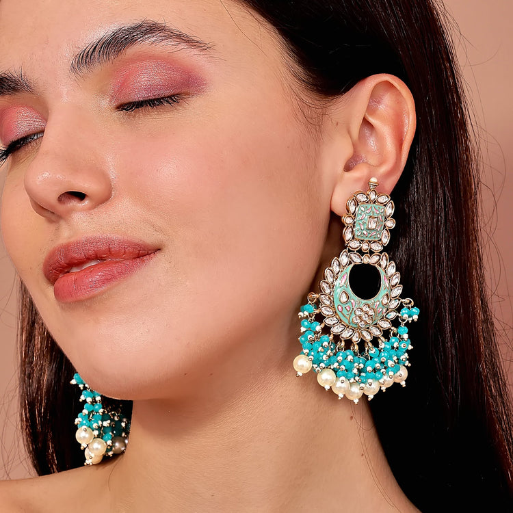 Beaded Chandbali Earrings - DIPME