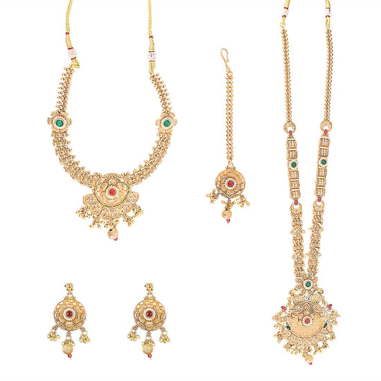Bridal Temple Jewellery Combo Set - DIPME