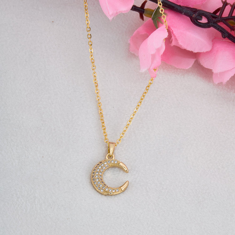 Crescent Diamond Pendant - DIPME