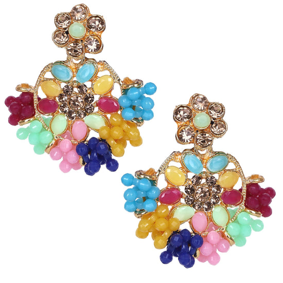 Floral Bead Choker Set - DIPME