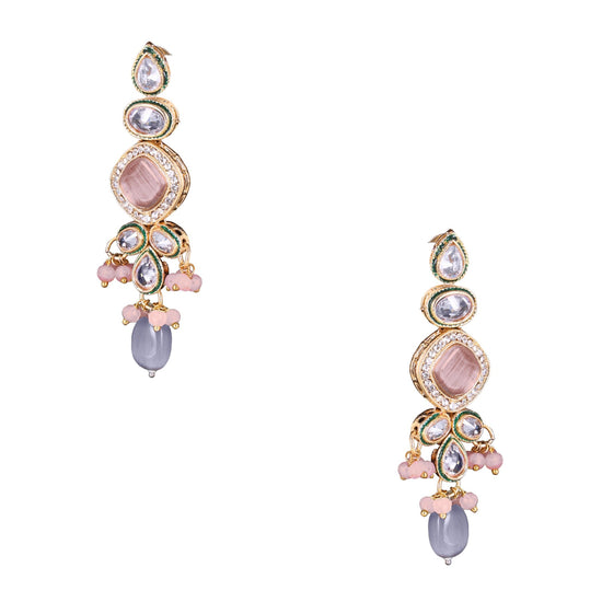 Pastel Multicolor Kundan Set - DIPME