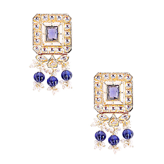 Royal Blue Kundan Choker - DIPME