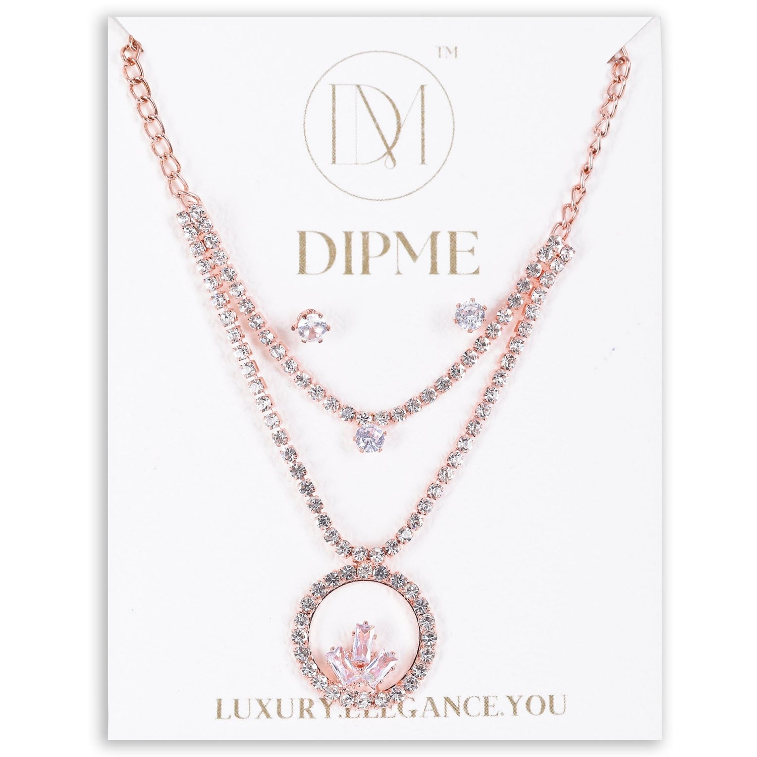 3 Pc Pendant Earring Set - DIPME