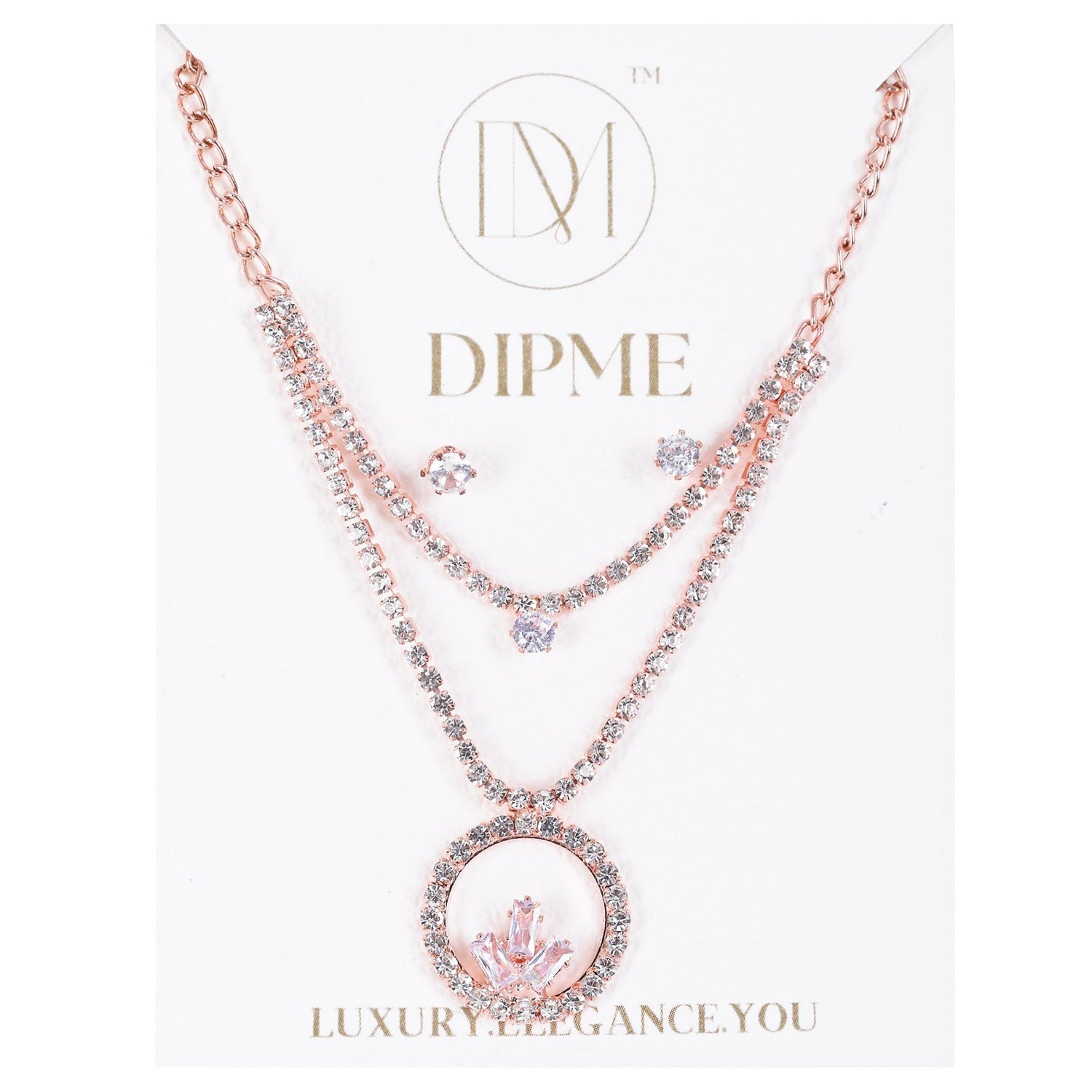 3 Pc Pendant Earring Set - DIPME