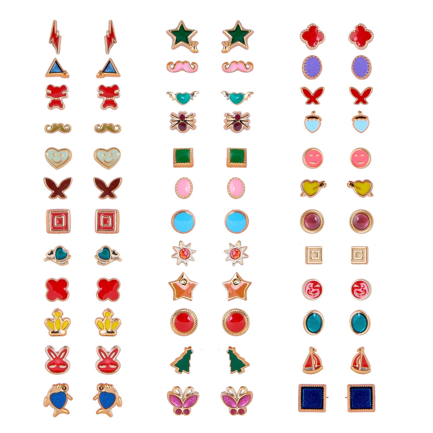 36 Pair Earrings Combo Set - DIPME