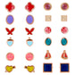 36 Pair Earrings Combo Set - DIPME