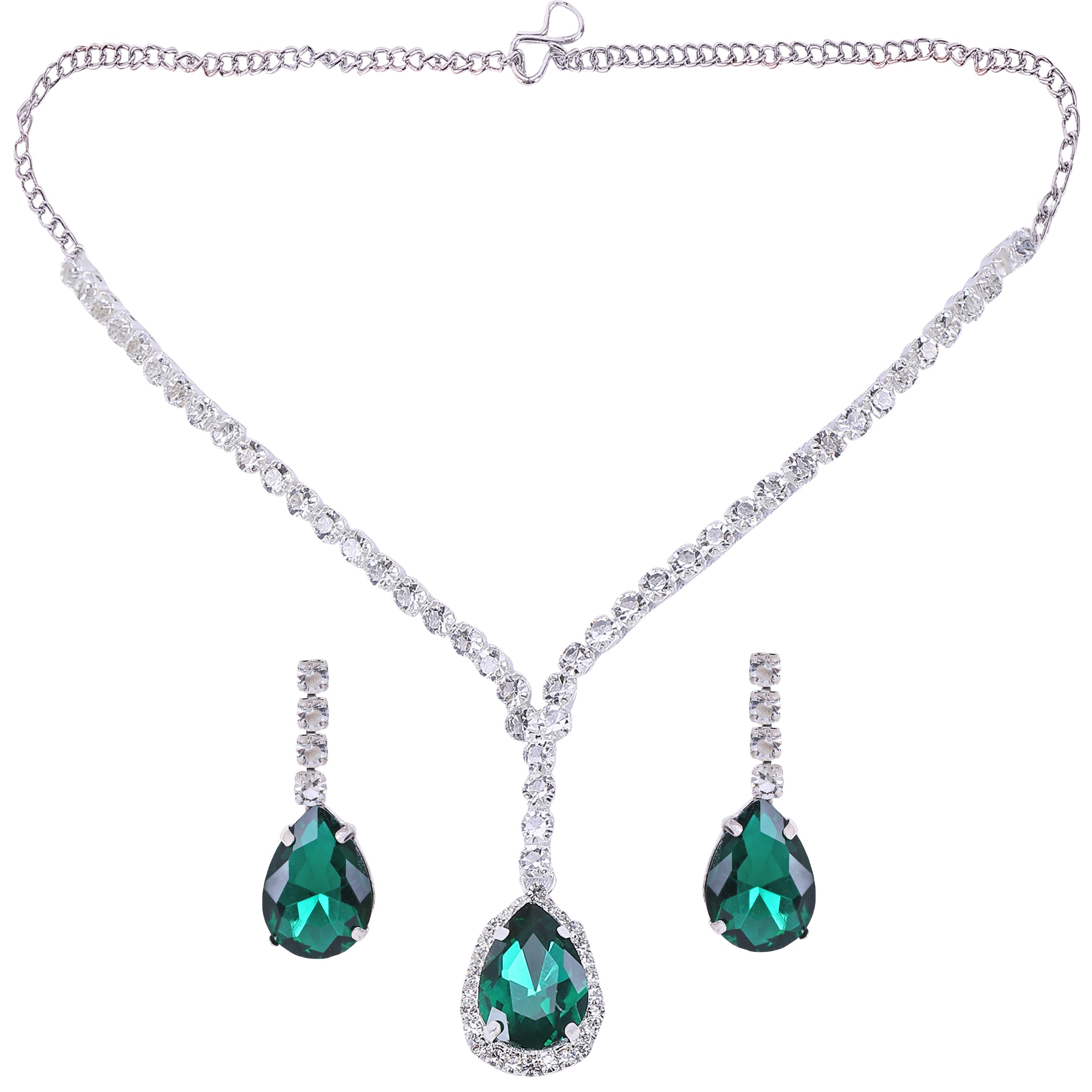 Elegant Teardrop Necklace Set