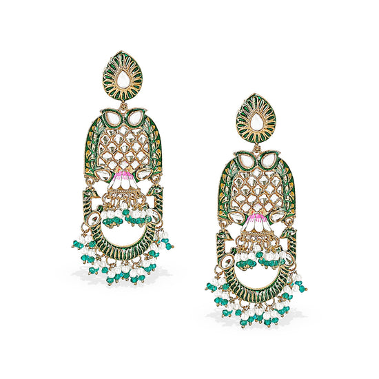 Antique Kundan Dangler Earrings - DIPME
