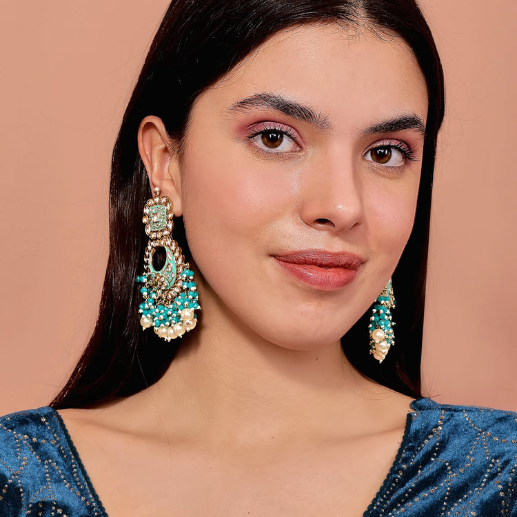Beaded Chandbali Earrings - DIPME