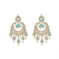 Blue Chandbali Earrings - DIPME