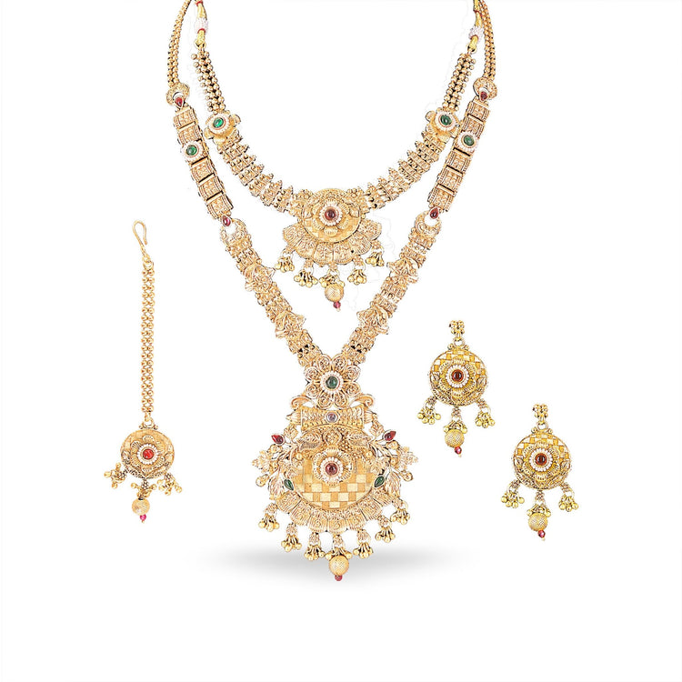 Bridal Temple Jewellery Combo Set - DIPME