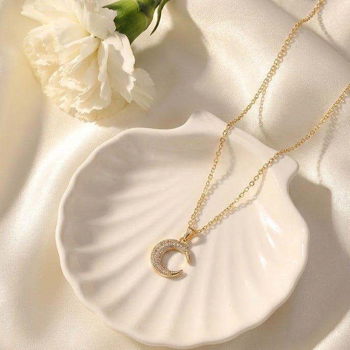 Crescent Diamond Pendant - DIPME