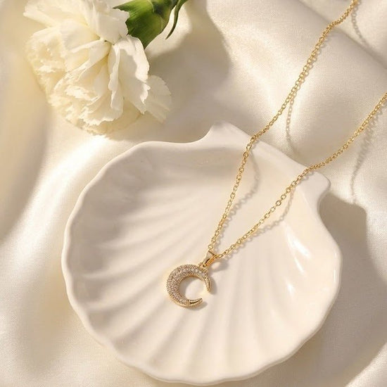 Crescent Diamond Pendant - DIPME