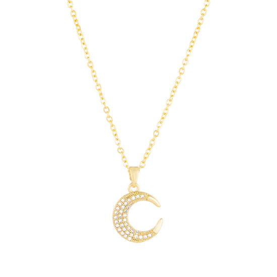 Crescent Diamond Pendant - DIPME