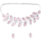 Crystal Leaf Necklace Set - DIPME