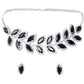 Crystal Leaf Necklace Set - DIPME