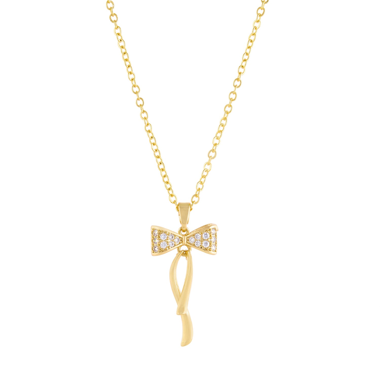 Diamond Bow Pendant Set - DIPME