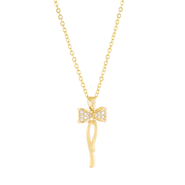 Diamond Bow Pendant Set - DIPME