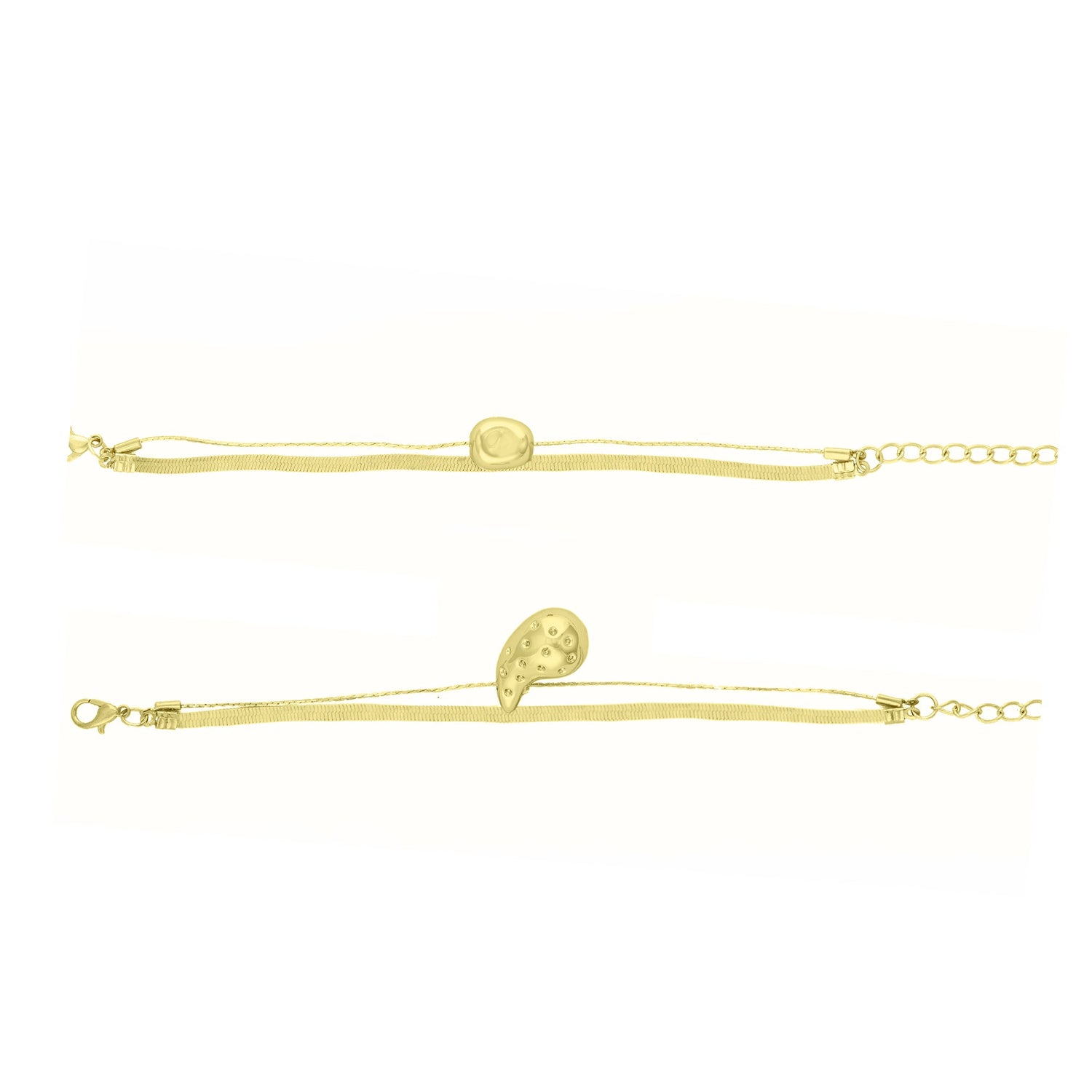 Double Heart Bracelet Combo - DIPME