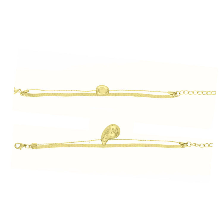 Double Heart Bracelet Combo - DIPME