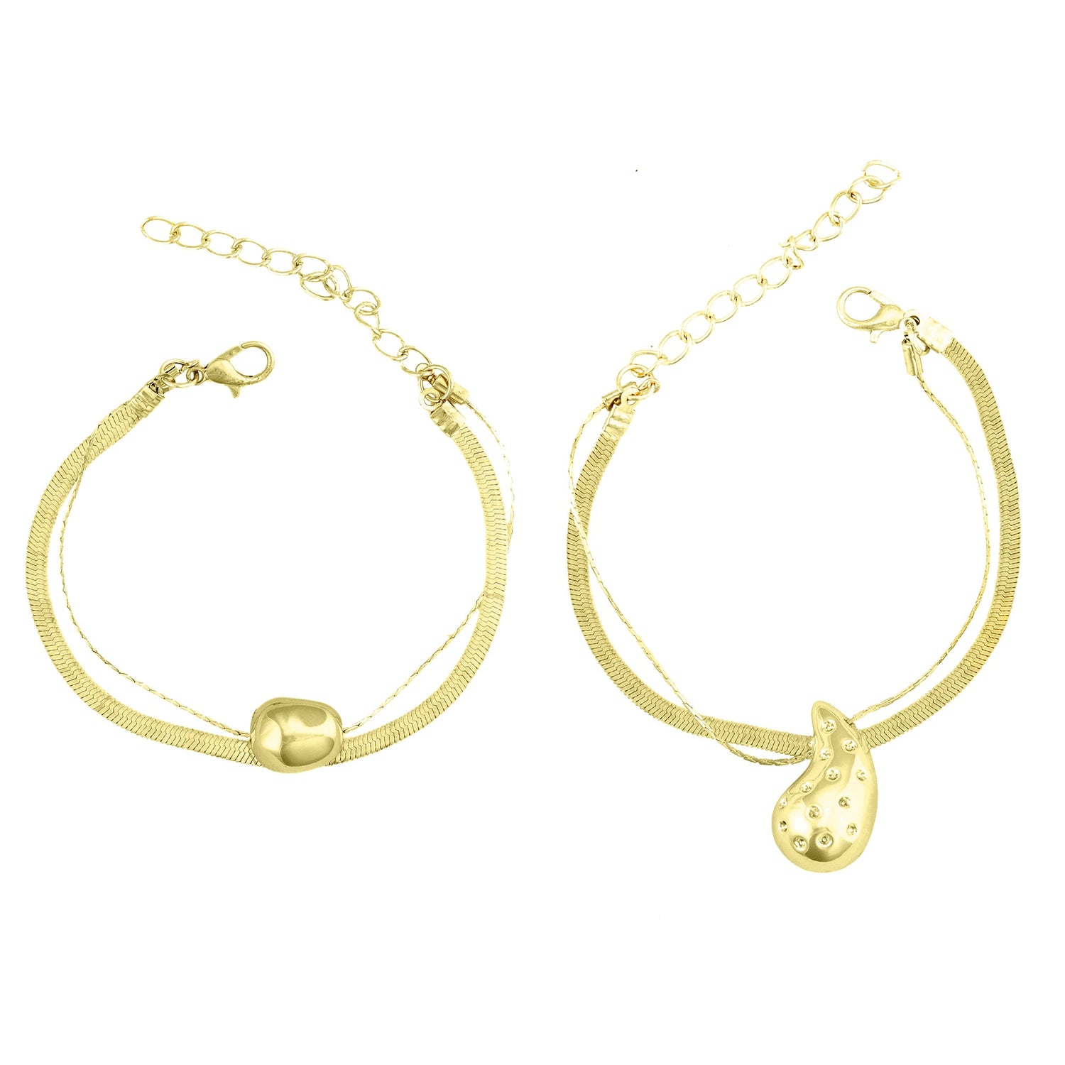 Double Heart Bracelet Combo - DIPME