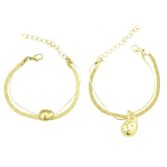 Double Heart Bracelet Combo - DIPME