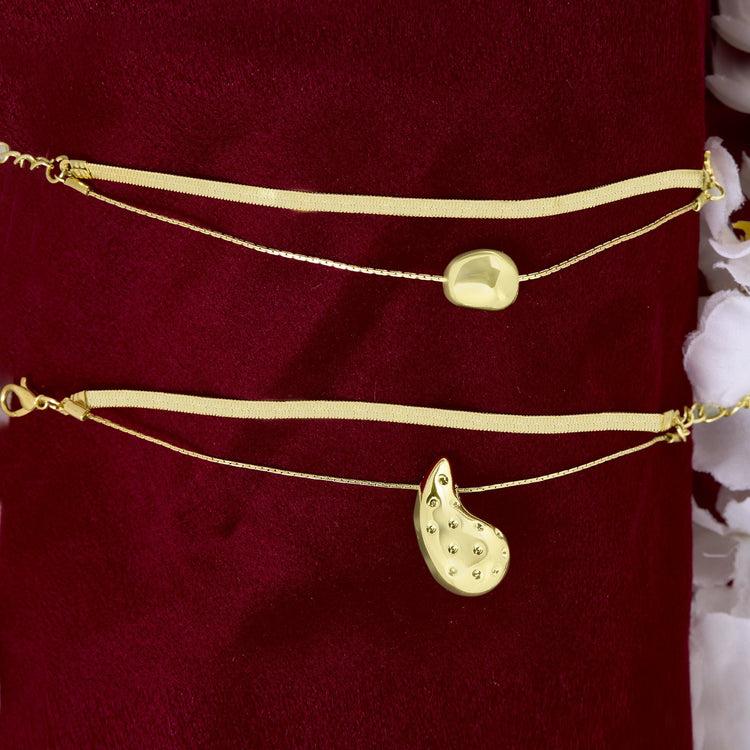 Double Heart Bracelet Combo - DIPME