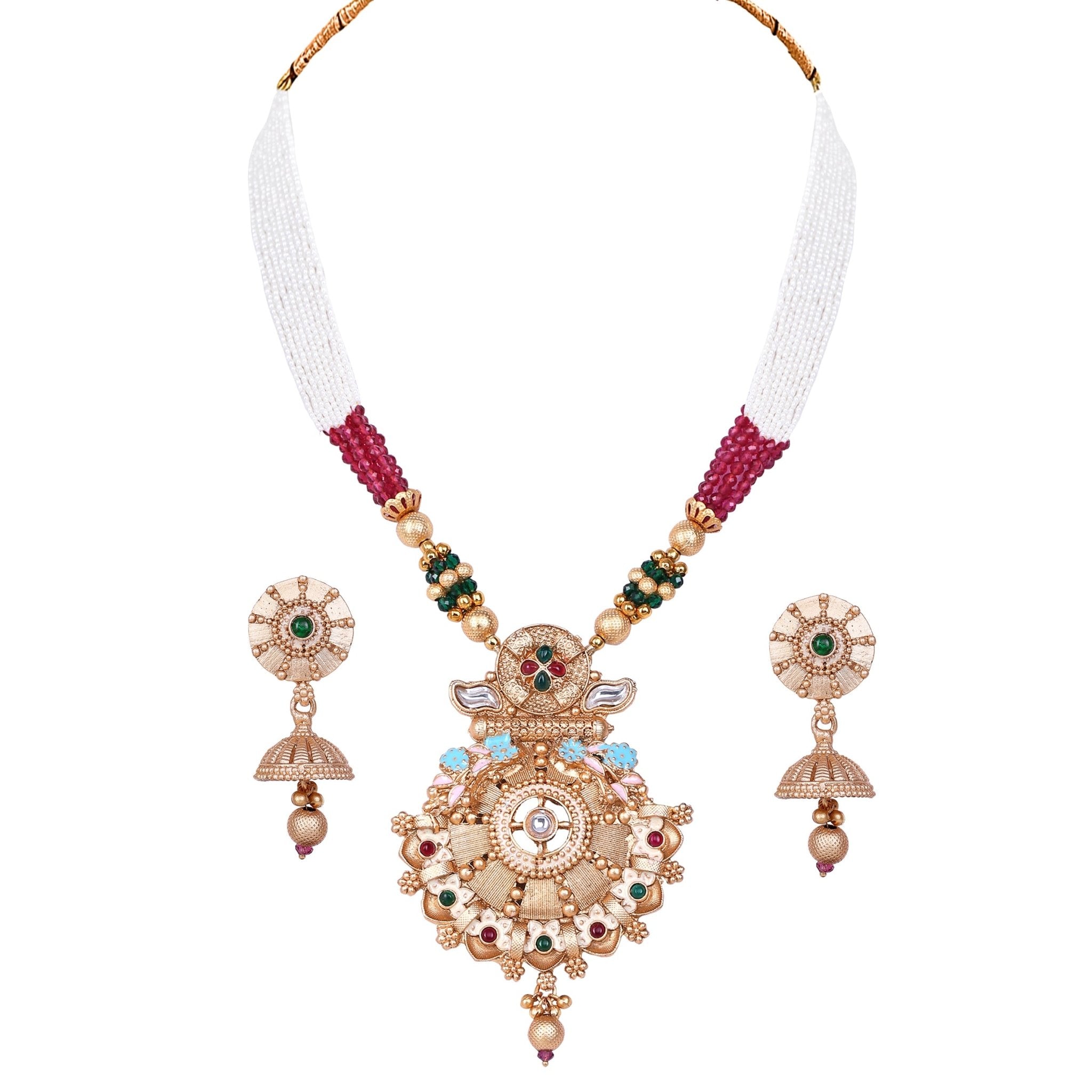 Enamel Carved Temple Set - DIPME