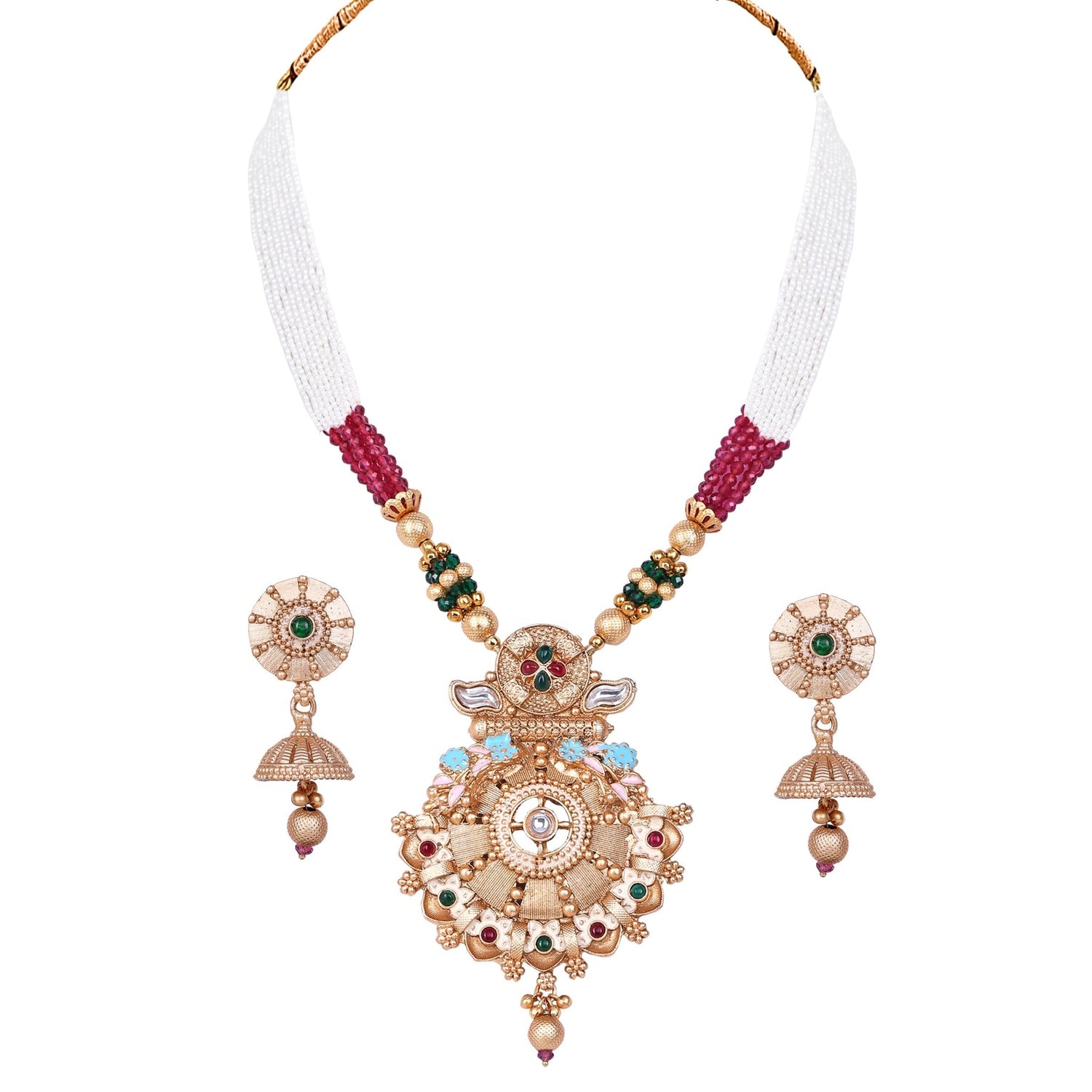 Enamel Carved Temple Set - DIPME