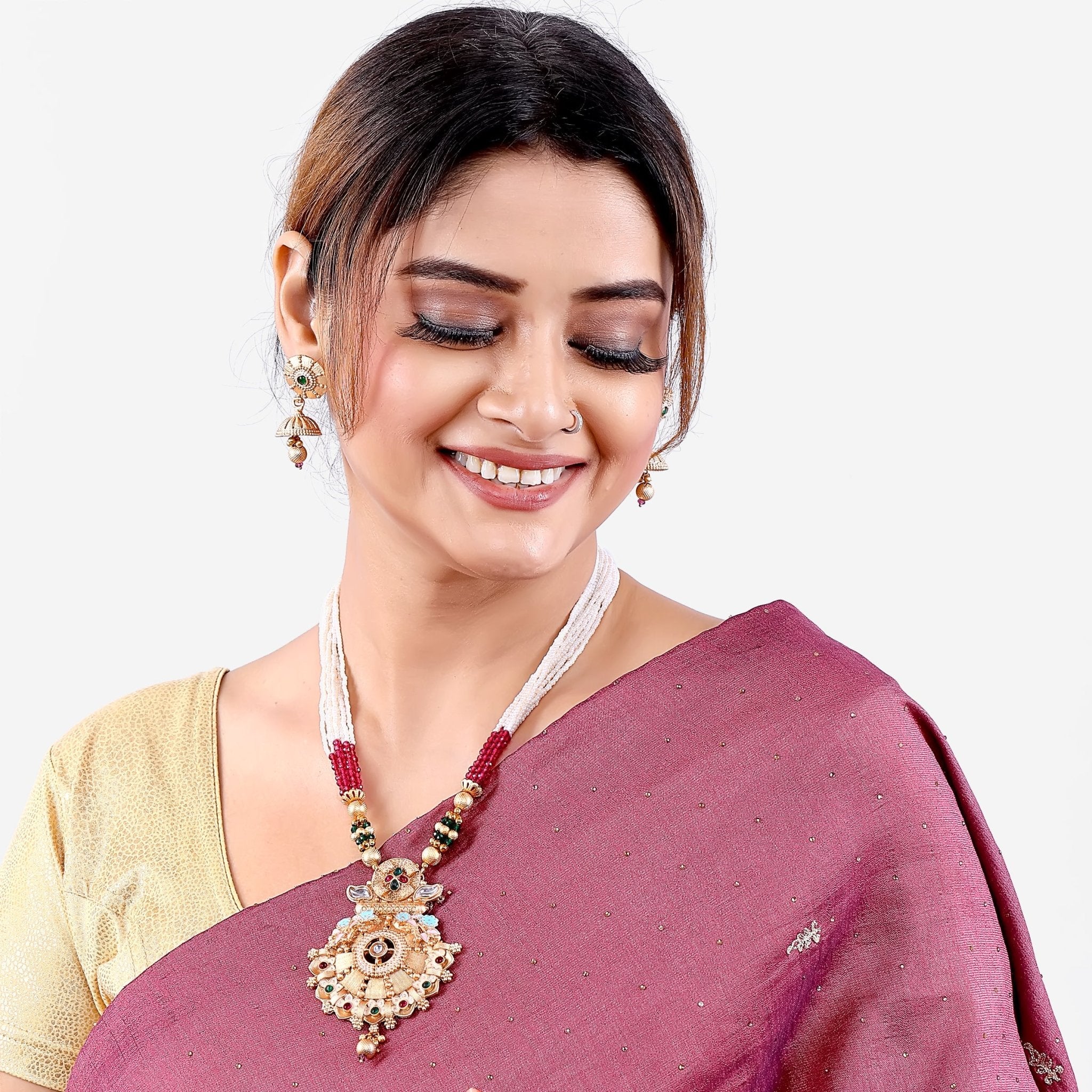 Enamel Carved Temple Set - DIPME