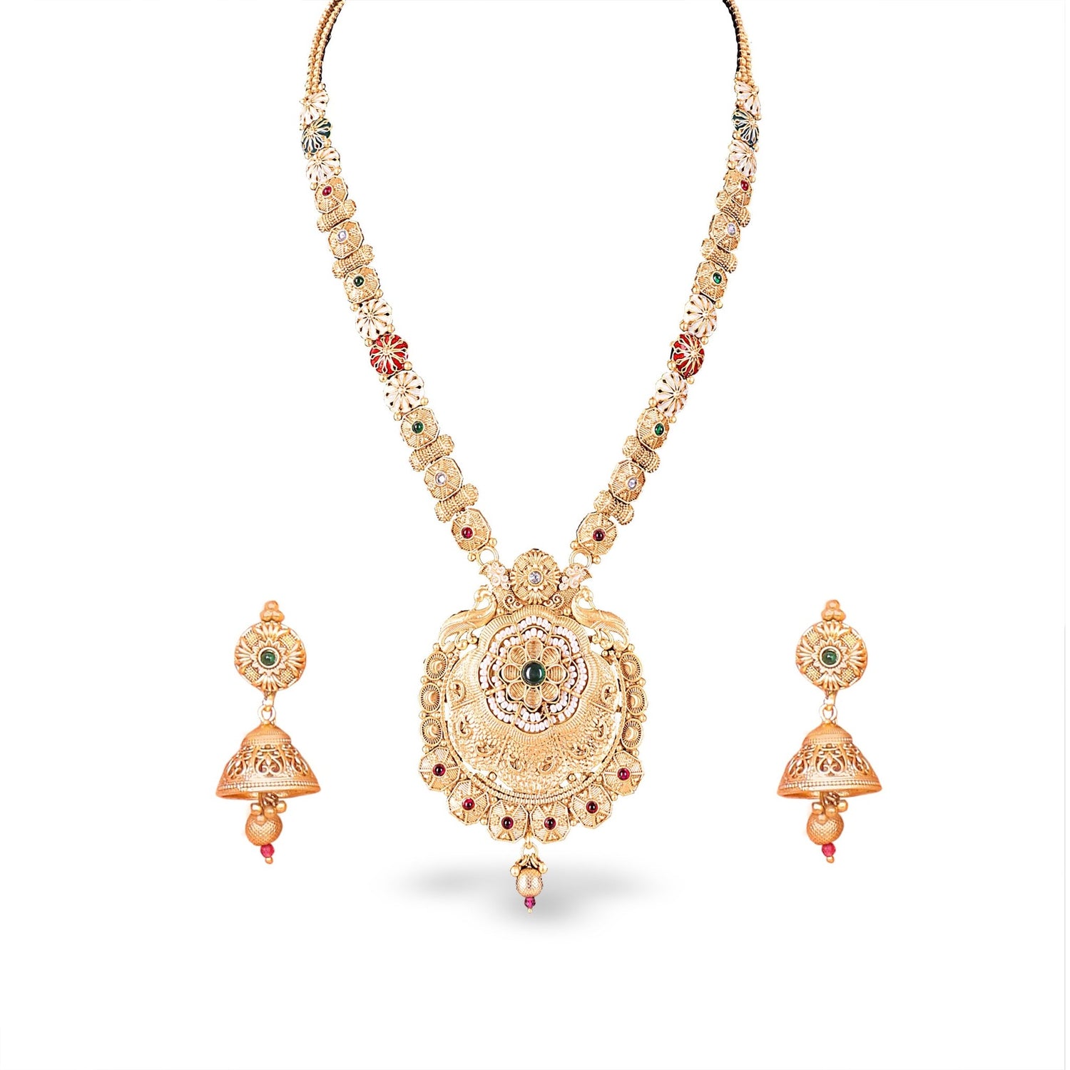 Ethnic Long Temple Necklace - DIPME