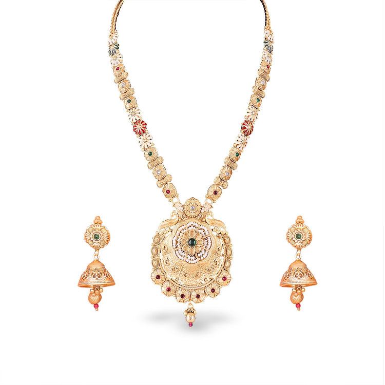 Ethnic Long Temple Necklace - DIPME