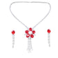 Floral Pendant Necklace Set - DIPME