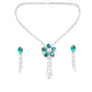 Floral Pendant Necklace Set - DIPME