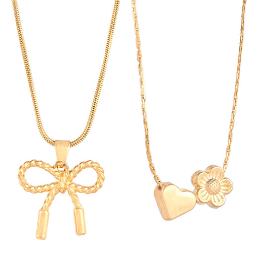 Gold Chain Pendant Combo - DIPME