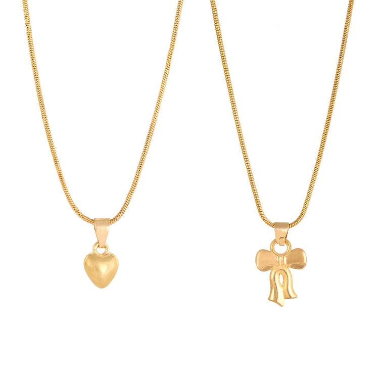 Gold Chain Pendant Combo - DIPME