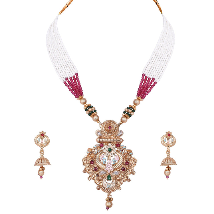 Gold Enamel Temple Set - DIPME