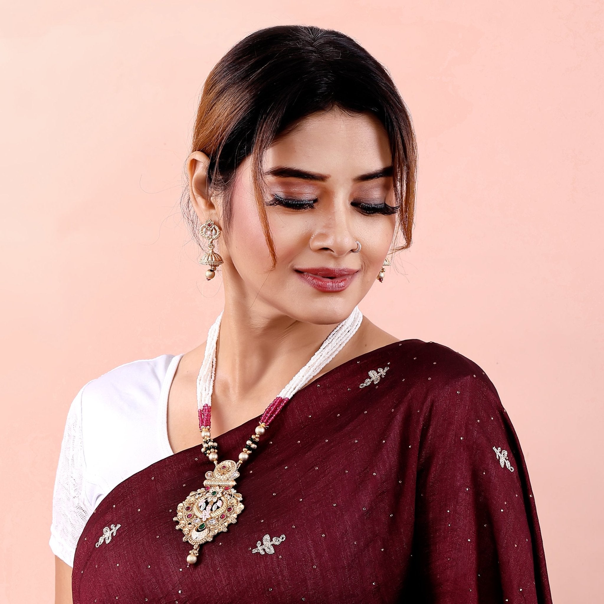 Gold Enamel Temple Set - DIPME