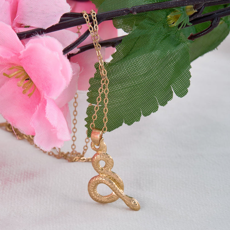Gold Snake Chain Pendant - DIPME