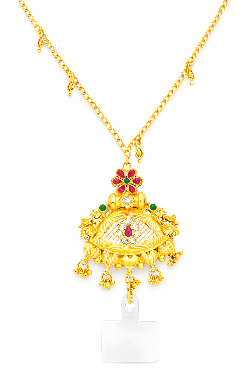 Handcrafted Petal Charm Mobile Sling Chain - DIPME