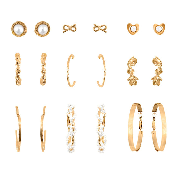 Italian Design 9 Pair Earrings - DIPME