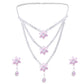 Layered Floral Necklace Set - DIPME