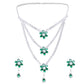 Layered Floral Necklace Set - DIPME