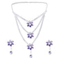 Layered Floral Necklace Set - DIPME