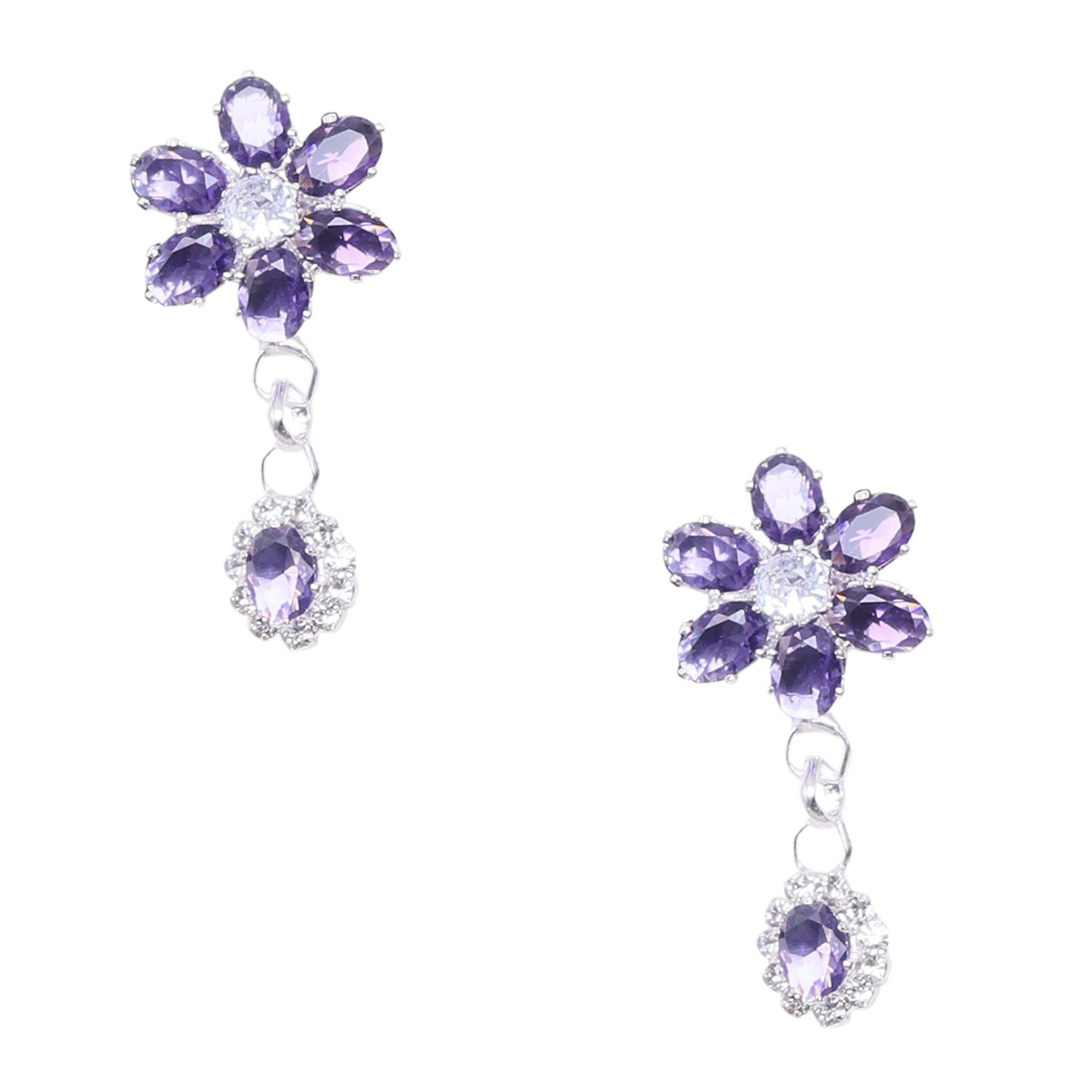 Layered Floral Necklace Set - DIPME