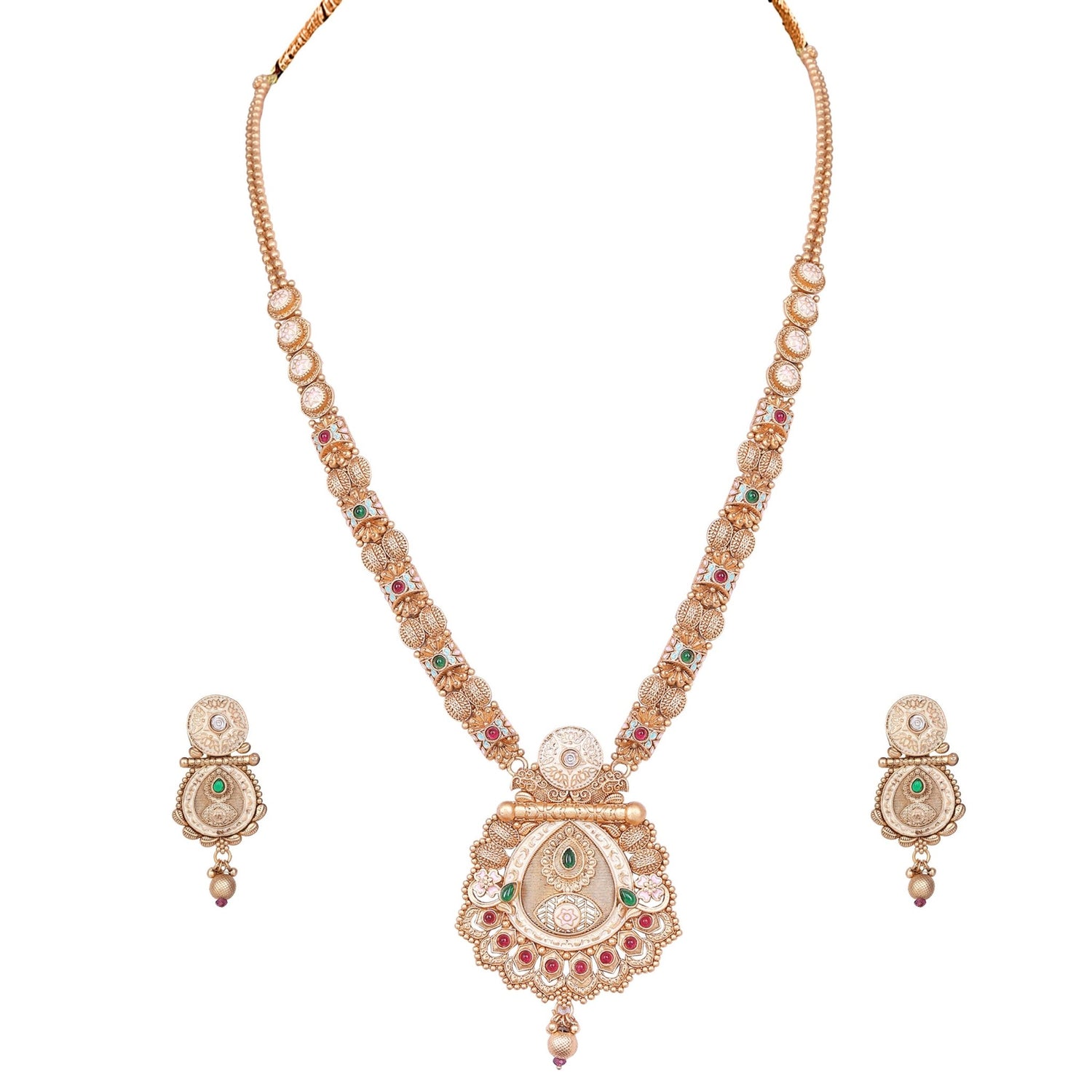 Luxury Meenakari Temple Set - DIPME