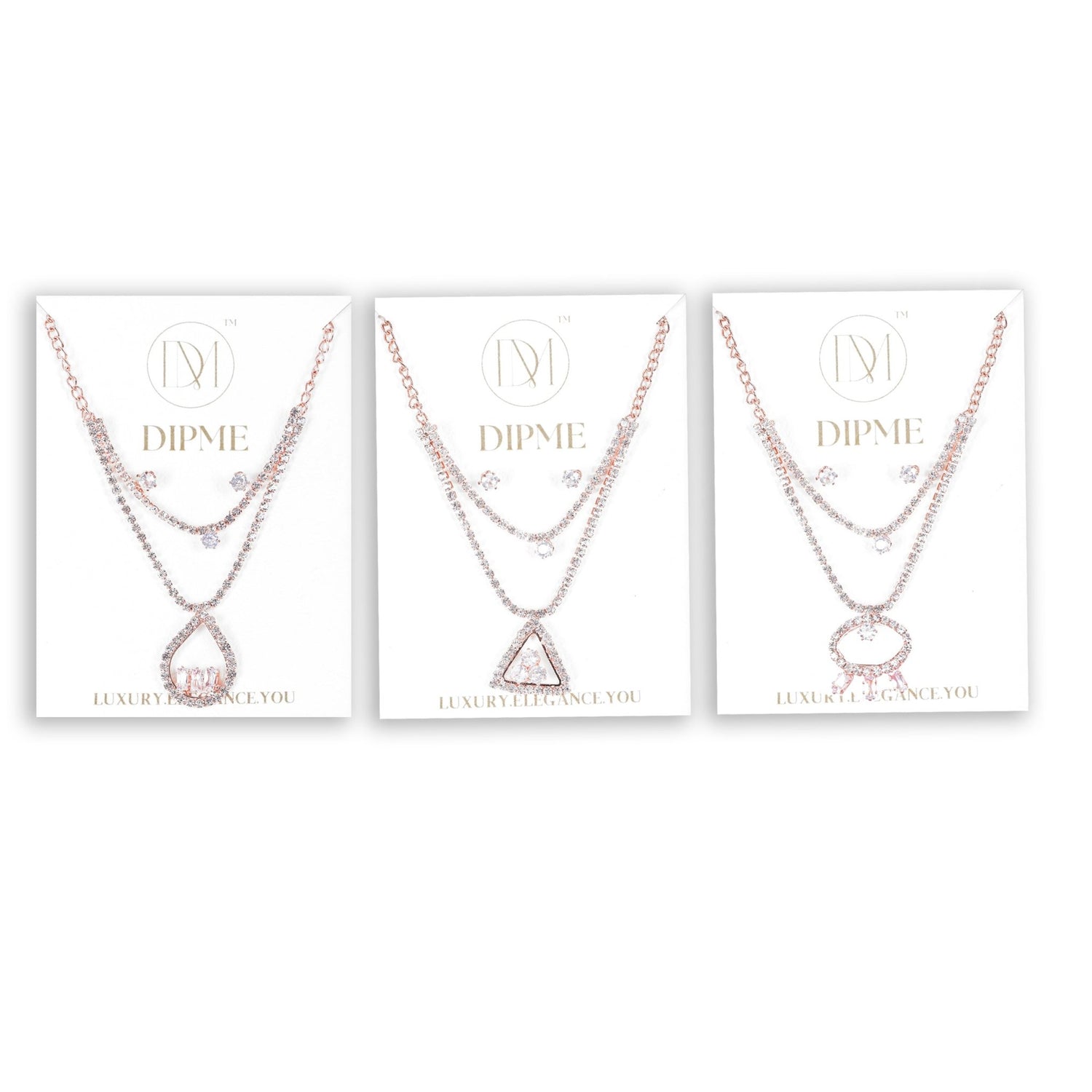 Minimal Pendant Earring Set - DIPME