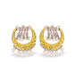 Moon Pearl Chandbali Earrings - DIPME