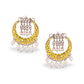 Moon Pearl Chandbali Earrings - DIPME