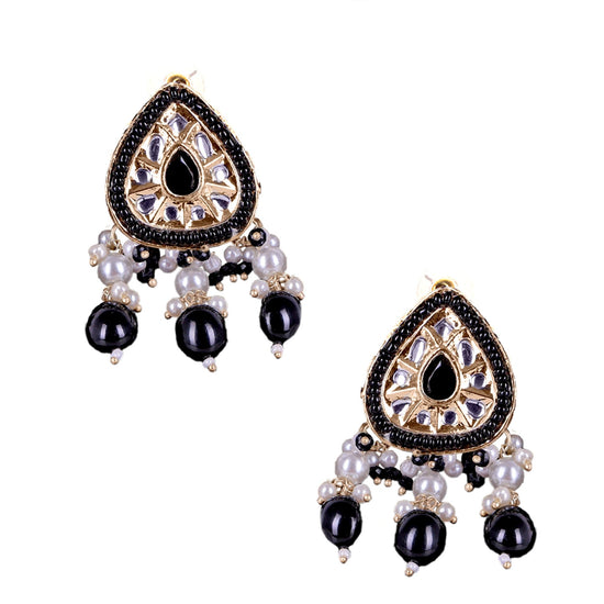 Ocean Blue Kundan Pearl Choker Set - DIPME